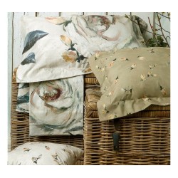 TESS.RANDI 1931 COMPLETO LENZUOLA MATRIMONIALE COPRILETTO IN FINISSIMO PERCALLE DI PURO COTONE  GINEVRA VAR. BEIGE