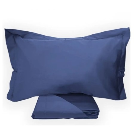 GALIZI - COMPLETO LENZUOLA IN PERCALLE DI PURO COTONE AURA