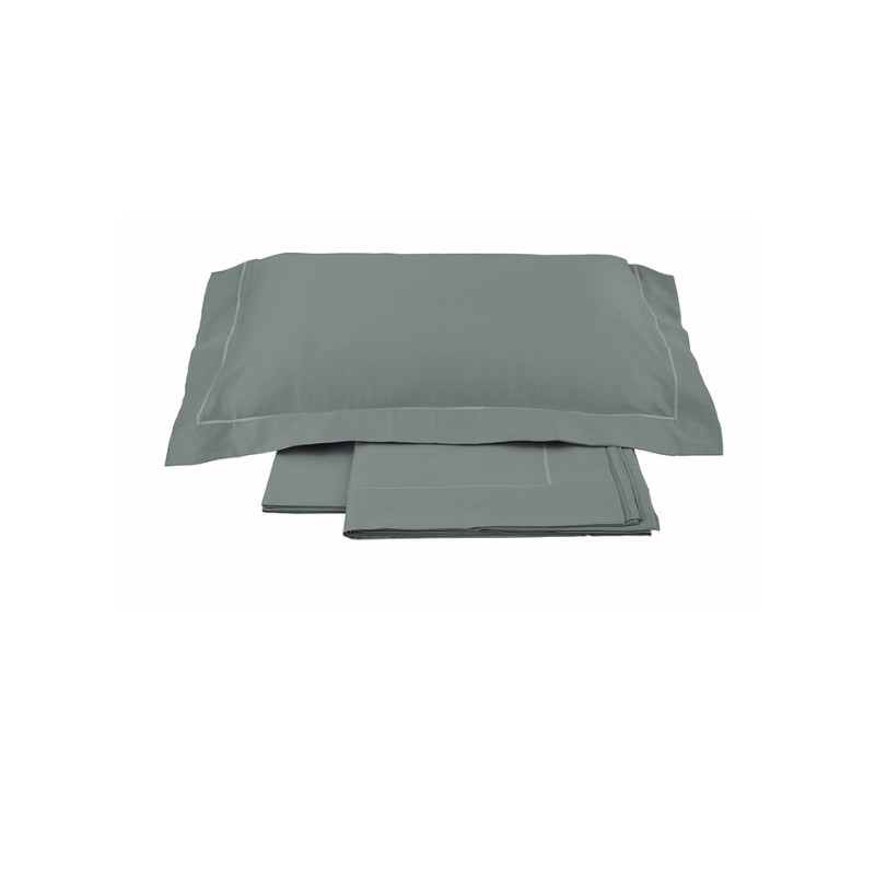 TESS. RANDI 1931  -  COMPLETO LENZUOLA MATRIMONIALE IN FINISSIMO RASO DI  PURO COTONE