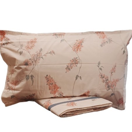 COMPLETO LENZUOLA MATRIMONIALE IN PERCALLE DI PURO COTONE