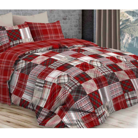 DAUNEX- PARURE COPRIPIUMINO MATRIMONIALE CALDOFLAN