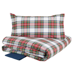RANDI - COMPLETO COPRIPIUMINO TARTAN PIAZZA E MEZZO