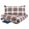 RANDI - COMPLETO COPRIPIUMINO TARTAN PIAZZA E MEZZO