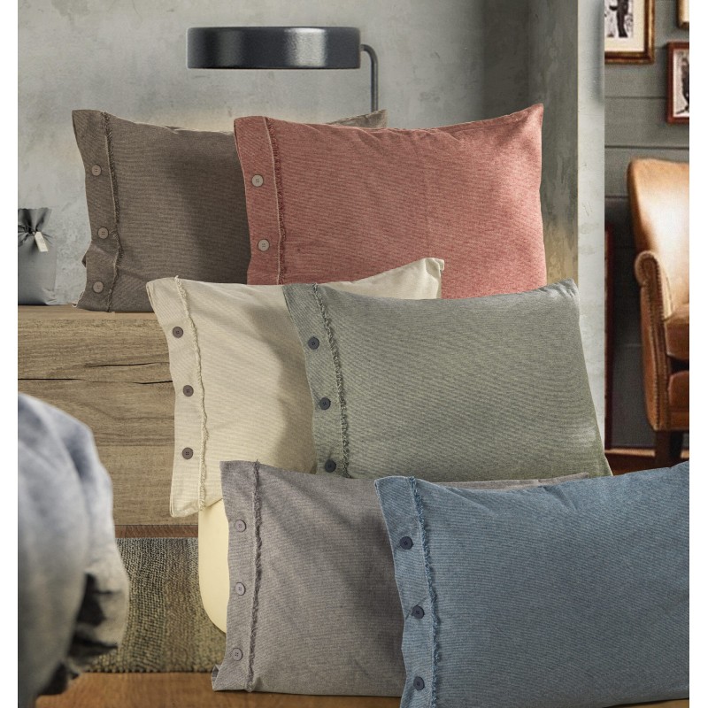 GOVINA - COMPLETO LENZUOLA MATRIMONIALE IN FLANELLA DI PURO COTONE