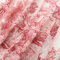 BIANCO PERLA - TOILE DE JOUY - PARURE COPRIPIUMINO MATRIMONIALE IN PERCALLE DI PURO COTONE