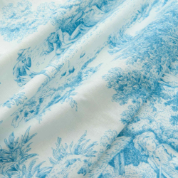 BIANCO PERLA- TOILE DE JOUY - PARURE COPRIPIUMINO MATRIMONIALE IN PERCALLE DI PURO COTONE