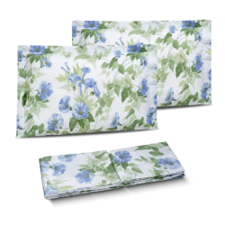 DEA - LE ISOLE COMPLETO LENZUOLA  MATRIMONIALE COPRILETTO IN PERCALLE DI PURO COTONE