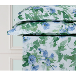 DEA - LE ISOLE COMPLETO LENZUOLA  MATRIMONIALE COPRILETTO IN PERCALLE DI PURO COTONE