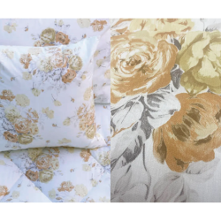 BELLORA 1883 -   Parure copripiumino matrimoniale in Percalle di puro Cotone.