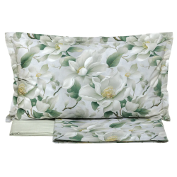 TESSITURA RANDI - ARIES - COMPLETO LENZUOLA MATRIMONIALE COPRILETTO IN PERCALLE DI PURO COTONE