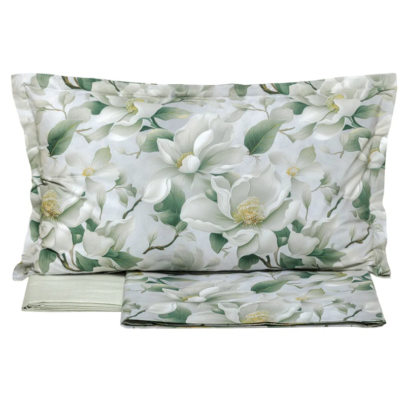 TESSITURA RANDI - ARIES - COMPLETO LENZUOLA MATRIMONIALE COPRILETTO IN PERCALLE DI PURO COTONE