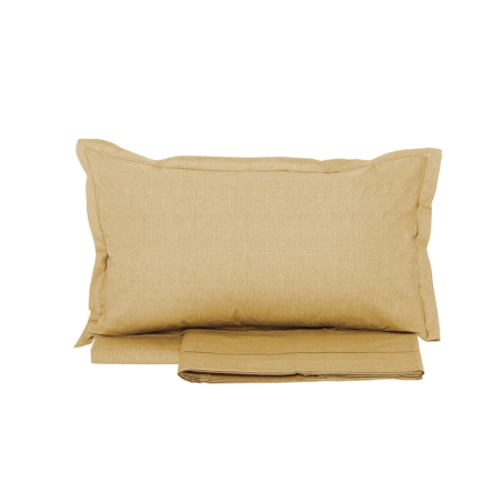 TESSITURA RANDI - COLOR - COMPLETO LENZUOLA  MATRIMONIALE IN PERCALLE DI PURO COTONE - ORGANICO