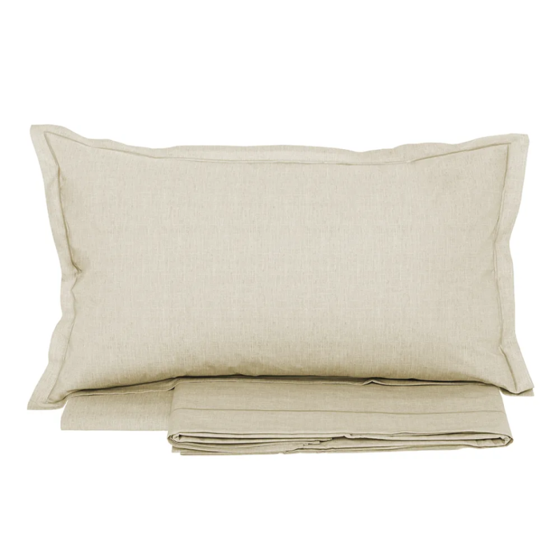 TESSITURA RANDI - COLOR - COMPLETO LENZUOLA MATRIMONIALE IN PERCALLE DI PURO COTONE  - ORGANICO