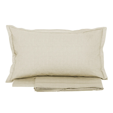 TESSITURA RANDI - COLOR - COMPLETO LENZUOLA MATRIMONIALE IN PERCALLE DI PURO COTONE  - ORGANICO