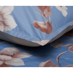 BIANCO PERLA - BIZET COMPLETO LENZUOLA MATRIMONIALE COPRILETTO IN PERCALLE DI PUO COTONE