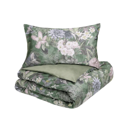 FAZZINI - PARURE COPRIPIUMINO MATRIMONIALE IN RASO DI PURO COTONE