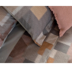 FAZZINI - OPALE - PARURE COPRIPIUMINO MATRIMONIALE IN PERCALLE DI PURO COTONE