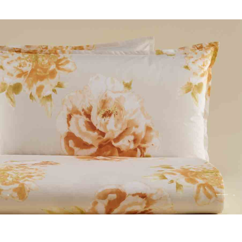 BIANCO PERLA - CHARLOTTE - COMPLETO LENZUOLA MATRIMONIALE IN PERCALLE DI PURO COTONE