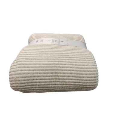 BIANCO PERLA - LYSIA COPRILETTO MATRIMONIALE IN PURO COTONE